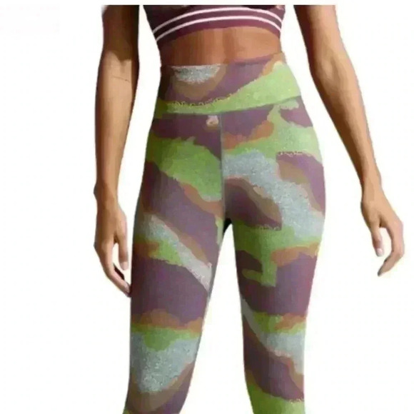 Noli Earthy Dot Camo Sedona Higb Waist Quick Wick 4 Way Stretch Legging Size S - Picture 15 of 15